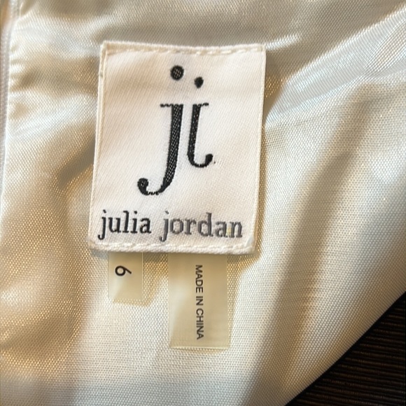 NWT Julia Jordan black white floral sleeveless sheath dress sz 6 - Picture 5 of 7